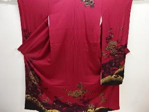 金彩牡丹に蝶模様振袖・長襦袢セット